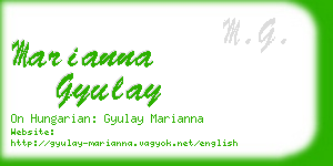 marianna gyulay business card